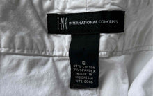 Load image into Gallery viewer, INC International Concepts Womens White Pockets Straight Leg Cropped Pants Sz 6