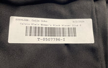 Load image into Gallery viewer, Calvin Klein Womens Black Long Sleeve Classic Fit One-Button Blazer Size 6