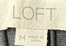 Load image into Gallery viewer, Loft Womens Black Pleated Front Elastic Waist Pull-On Hot Pants Shorts Size M