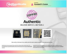 Load image into Gallery viewer, Authentic Bulova Women's Gold Tone Watch.