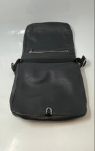 Load image into Gallery viewer, Ecco Womens Black Leather Outer Pockets Shoulder Crossbody Bag