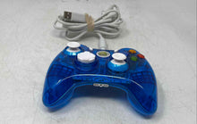 Load image into Gallery viewer, PDP Rock Candy Wired Controller Xbox 360 Translucent Blue 037-010 Not Tested