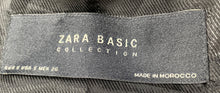 Load image into Gallery viewer, Zara Basic Womens Gold Shimmer Long Sleeve Button Front Blazer Jacket Size Small