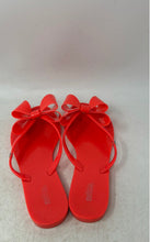 Load image into Gallery viewer, Melissa Womens Harmonic Bow II Orange Open Toe Slip-On Flip Flop Sandals Size 7