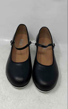 Load image into Gallery viewer, Bloch Womens Tap-On Black Leather Round Toe Block Heel Tap Dance Shoes Size 11.5