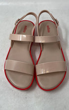 Load image into Gallery viewer, Melissa Womens Lip Pink Beige Open Toe Platform Buckle Slingback Sandals Size 9