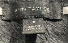 Load image into Gallery viewer, Ann Taylor Womens Gray Slash Pocket Flat Front Mid Rise Dress Pants Size 14