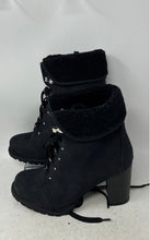 Load image into Gallery viewer, Torrid Womens Black Round Toe Lace-Up Block High Heels Combat Boots Size 7.5 W