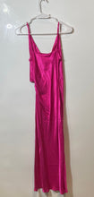 Load image into Gallery viewer, Zara Womens Pink Sleeveless V-Neck Side Ruched Slip Dress Size Small