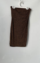 Load image into Gallery viewer, Forever 21 Womens Gold-Tone Metallic Stretch Long Straight & Pencil Skirt Size M