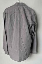 Load image into Gallery viewer, Pierre Cardin Mens Gray Slim Fit Collared Long Sleeve Dress Shirt Size Large