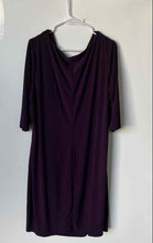 Load image into Gallery viewer, Lauren Ralph Lauren Womens Purple 3/4 Sleeve Cowl Neck Sheath Dress No Size