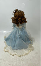 Load image into Gallery viewer, Special Collector's 33220 Blue Dress Porcelain Curly Hair Lace Gown Doll