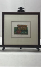 Load image into Gallery viewer, Anna Nicholson Serigraph Wooden Framed San Juan Y Flor Art Painting