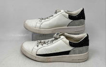 Load image into Gallery viewer, Vintage Havana Womens Willow White Black Glitter Lace-Up Sneaker Shoes Size 9