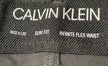 Load image into Gallery viewer, Calvin Klein Mens Black Slim Fit Infinite Flex Waist Straight Leg Jeans Sz 32x32