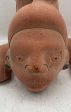 Load image into Gallery viewer, Clay Terracotta Water Jug Man Collectible Pottery Repro 11 Inch Inah Mexico