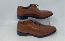 Load image into Gallery viewer, Stacy Adams Boys Brown Leather Lace-Up Low Top Wingtip Oxford Dress Shoes Sz 3M