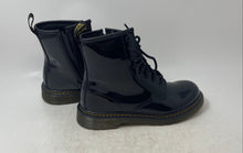 Load image into Gallery viewer, Dr.Martens Unisex Black Lace-Up Round Toe Ankle Combat Boots Size M5 W6
