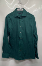 Load image into Gallery viewer, Tommy Hilfiger Mens Green Printed Long Sleeve Collared Dress Shirt Size 15 32/33