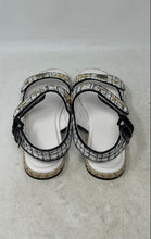 Load image into Gallery viewer, Karl Lagerfeld Womens Charlay J24 White And Black Slingback Sandals Size 8 M