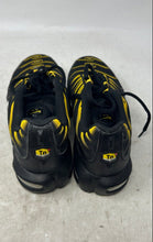 Load image into Gallery viewer, Nike Kids Air Max Plus 655020-057 Black Yellow Lace-Up Sneaker Shoes Size 4.5Y