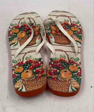 Load image into Gallery viewer, Authentic Tory Burch Womens Orange White Fruit Basket Flip-Flop Sandals Size 9 M