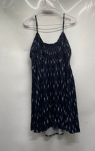 Load image into Gallery viewer, Banana Republic Womens Blue Ikat Print Sleeveless Tie Front Mini Dress Size M