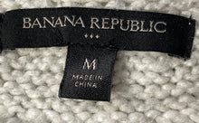 Load image into Gallery viewer, Banana Republic Womens Gray Black Chunky Knit Pullover Sweater Size Medium