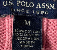 Load image into Gallery viewer, U.S. Polo Assn. Womens Pink Long Sleeve Pullover Sweater Size Medium