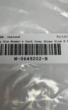 Load image into Gallery viewer, Jinny Kim Womens Dark Gray Leather Slip-On Stiletto Pump Heels Size 6.5