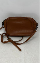 Load image into Gallery viewer, Valentina Flore Womens Brown Leather Woven Detail Adjustable Strap Crossbody Bag