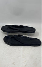 Load image into Gallery viewer, UGG Mens Bennison II 1132739 Black Leather Slip-On Flip Flop Sandals Size 12