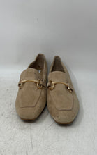Load image into Gallery viewer, Steve Madden Womens Tempt Beige Leather Square Toe Slip-On Loafer Flats Size 10M
