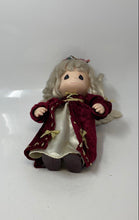 Load image into Gallery viewer, Precious Moments Blonde Hair Angel Wings Burgundy Dress Collector Doll