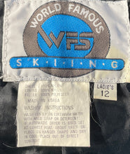 Load image into Gallery viewer, World Famous Skiing Womens Black Adjustable Straps Snow Bib Pants Size 12