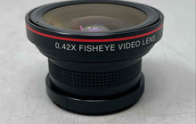 Load image into Gallery viewer, Vivitar Black Zoom 0.42X Fisheye Multi-Coated Macro Video Lens Not Tested