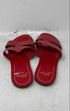 Load image into Gallery viewer, J.Crew Womens Cyprus Red Leather Slip-On Open Toe Slide Sandals Size 8.5