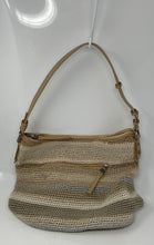 Load image into Gallery viewer, The Sak Womens Light Brown Sequoia Crochet Outer Pockets Shoulder Hobo Bag