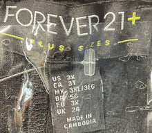 Load image into Gallery viewer, Forever 21 Womens Black Sleeveless Scoop Neck Wide Strap Tank Dress Size 3X