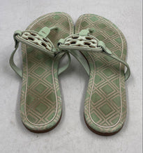 Load image into Gallery viewer, Authentic Tory Burch Womens Green Slip-On Thong Sandals Size 9M Damaged