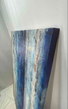 Load image into Gallery viewer, Wall Hanging Home Decor Blue Abstract Engraved Framed Art Painting