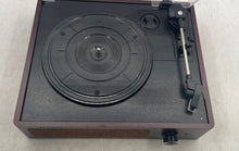 Load image into Gallery viewer, Model M49A Black Brown Multifunction Portable Turntable Record Player Not Tested