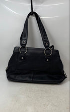 Load image into Gallery viewer, Antonio Melani Womens Black Leather Inner Pockets Travel Mini Shoulder Handbag