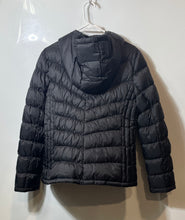 Load image into Gallery viewer, Michael Kors Womens Black Long Sleeve Hooded Full-Zip Puffer Jacket Large