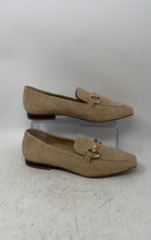 Load image into Gallery viewer, Steve Madden Womens Tempt Beige Leather Square Toe Slip-On Loafer Flats Size 10M