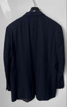 Load image into Gallery viewer, Caravelli Mens Blue Long Sleeve Pockets Notch Collar 3-Button Blazer Size 46R