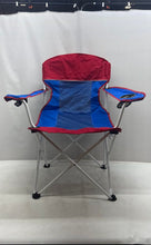 Load image into Gallery viewer, Ozark Trail Blue Red Mesh Folding Lightweight Oversized Chair With Storage Bag