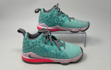 Load image into Gallery viewer, Nike Girls LeBron 17 BQ5595-444 Light Green Lace-Up Sneaker Shoes Size 1.5Y