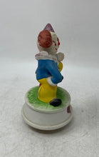 Load image into Gallery viewer, Vintage Porcelain Ceramic Revolving Clown Figurine Statue Wind Up Music Box